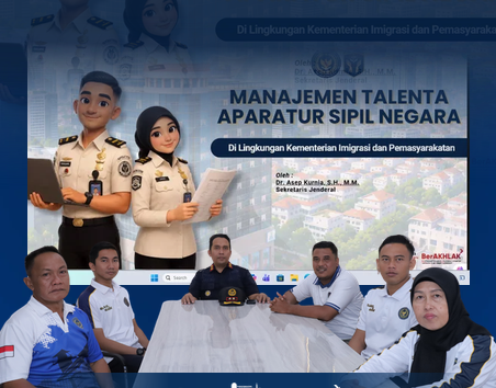 Penguatan Manajemen Talenta, Lapas Mojokerto Ikuti Sosialisasi Manajemen Talenta Kemenimipas secara Virtual (Foto:HumasLapasMoker)