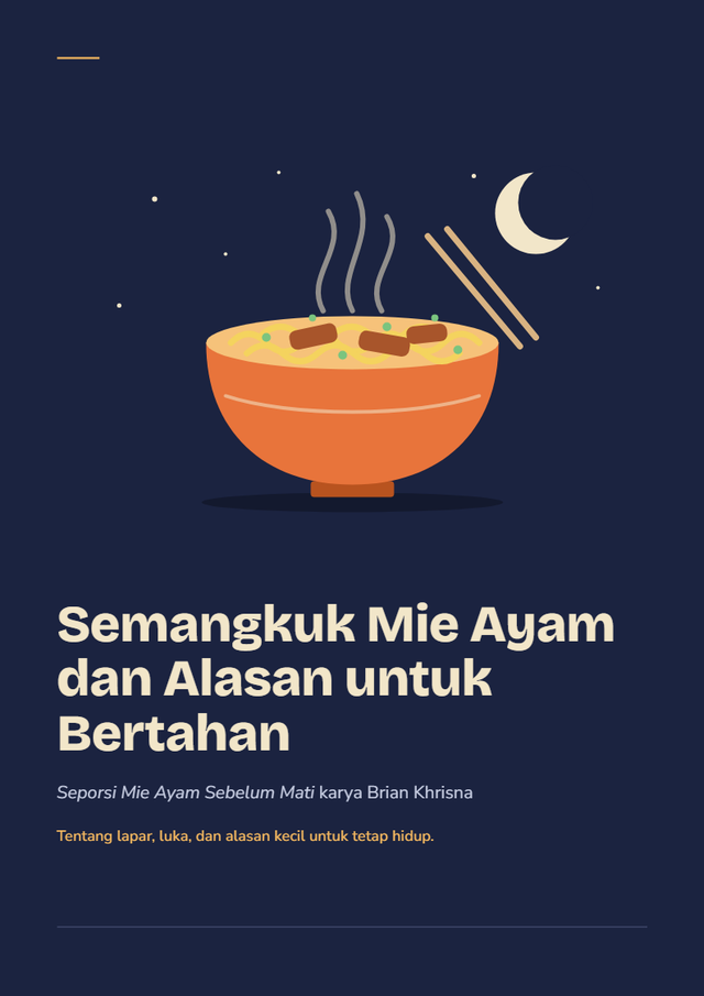 (Sumber Pribadi Seporsi Mie Ayam Sebelum Mati)