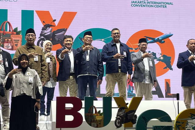 Acara pembukaan BSI International Expo 2026 di Jakarta International Convention Center (JICC), Jakarta, Jumat (23/10/2026). Foto: Zulfa Salman/kumparan