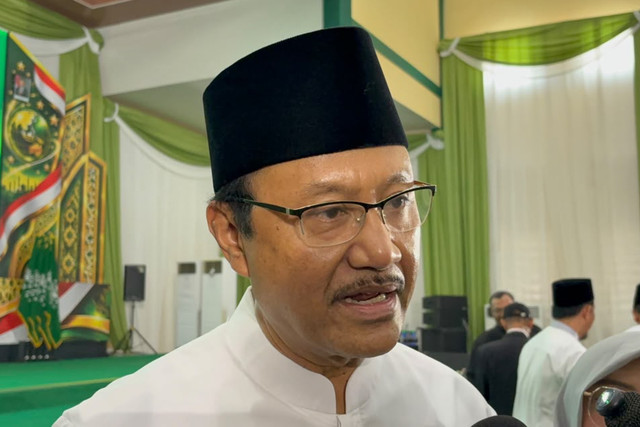 Waketum PBNU Saifullah Yusuf di Ponpes Al Hamid, Cilangkap, Jakarta, Sabtu (24/10/2026). Foto: Zamachsyari/kumparan