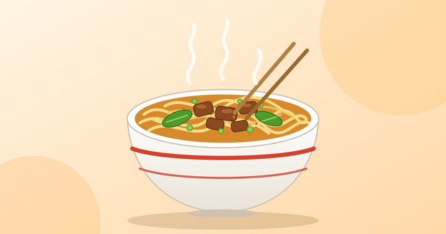 Sumber Pribadi (Ilustrasi Seporsi Mie Ayam) 