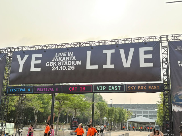 Suasana Konser Kanye West atau YE di Gelora Bung Karno, Jakarta, Sabtu (24/10/2026). Foto: Nauval Pratama/kumparan