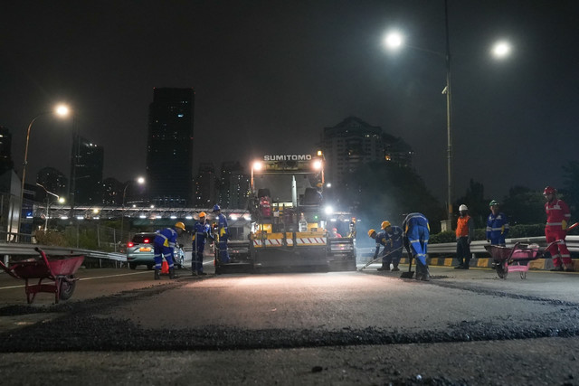 Ilustrasi perbaikian jalan tol. Dok: PT Jasa Marga.