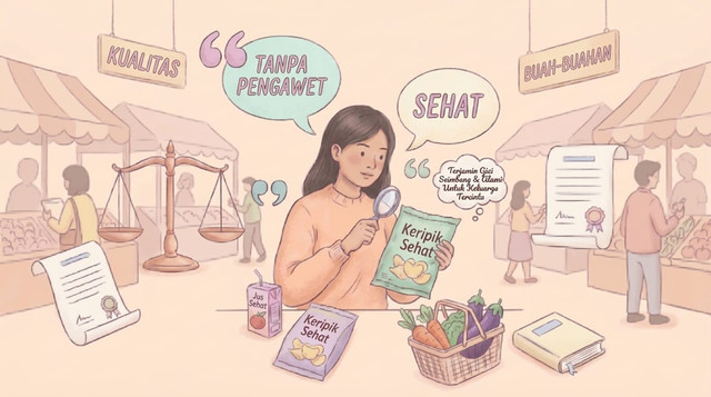 Ilustrasi kualitas produk terhadap konsumen terlindungi dari hukum ( foto dari Gemini Ai)
