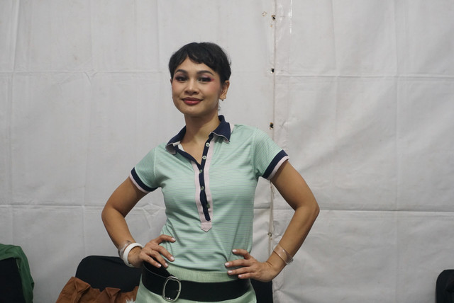 Musisi Andien saat ditemui kumparan di Tomohon Jazz Festival, Taman Kelong, Kota Tomohon, Sulawesi Utara, Sabtu (24/10/2026). Foto: Iqbal Firdaus/kumparan