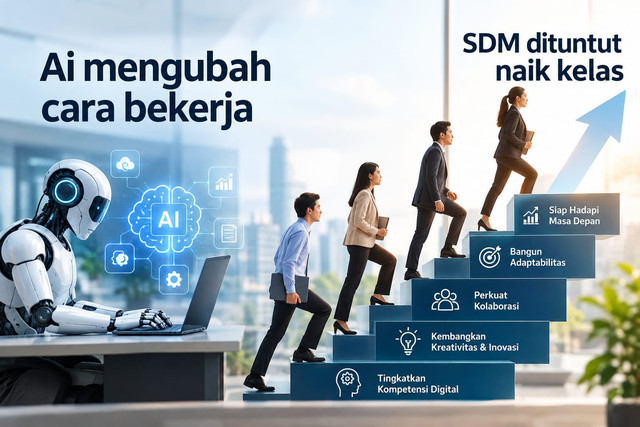 Sumber: AI dan perubahan dunia kerja Shutterstock: Future of Workforce.
