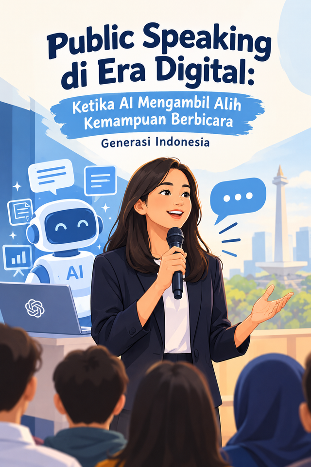 Ilustrasi Public Speaking Mengambil Kemampuan Berbicara