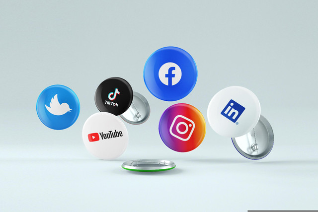 Ilustrasi ikon platform media sosial populer seperti TikTok dan Instagram yang kini kerap digunakan sebagai sarana pencari informasi. (Foto: biljaST / Pixabay)
