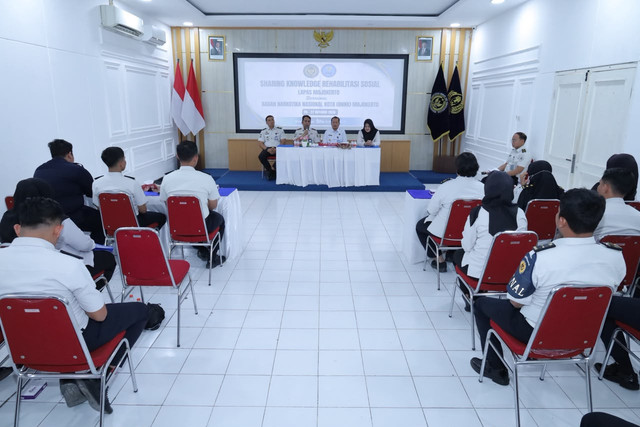 Sinergi Rehabilitasi, Lapas Mojokerto Gandeng BNNK Mojokerto Gelar Sharing Knowledge Rehabilitasi Sosial (Foto:HumasLapasMoker)