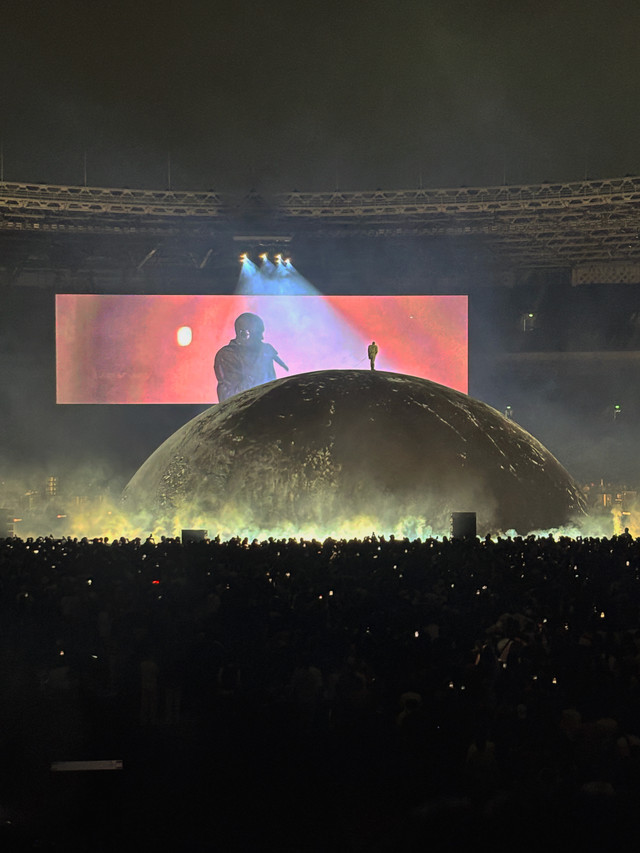 Keseruan Konser Kanye West di Jakarta. Foto: teman kumparan Prasetyo