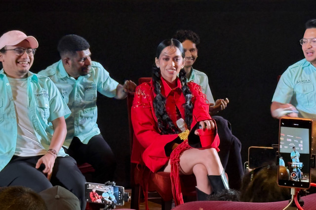 Jumpa pers film Rambut Sewu: Satu Langkah Getih di XXI Epicentrum, Jakarta Selatan, Senin (26/10/2026). Foto: kumparan