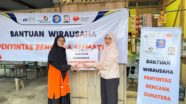 TDA Bekasi dan Rumah Zakat Salurkan Bantuan Wirausaha untuk 10 UMKM Terdampak Bencana di Aceh 2026