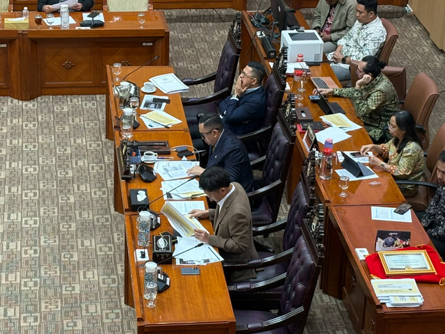 Suasana Rapat Dengar Pendapat Umum (RDPU) Komisi III DPR RI di Kompleks Parlemen, Senayan, Jakarta, Rabu (28/10). Foto: Nauval Pratama/kumparan