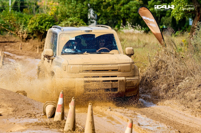 Offroad iCar V27 dalam rangkaian agenda iCar User Summit 2026 di Wuhu, Anhui, China pada Rabu (21/10/2026). Foto: Dok. iCar