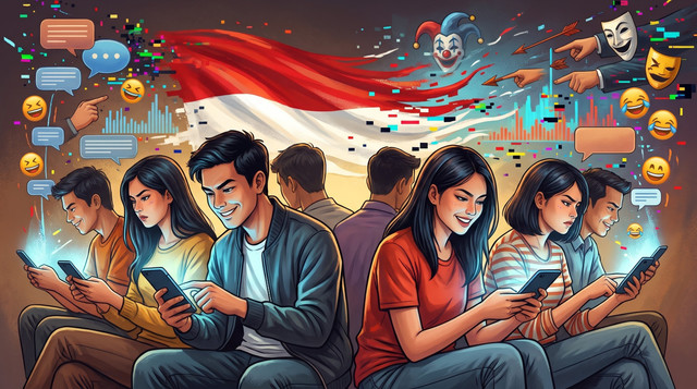 Ilustrasi satu, tapi saling sindir di sosial media dibuat oleh AI