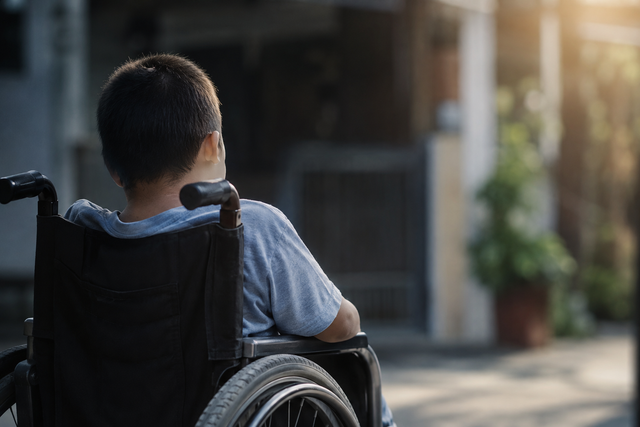 Ilustrasi anak penyandang disabilitas. Gambar dibuat menggunakan AI untuk keperluan ilustrasi, bukan foto korban yang sebenarnya.