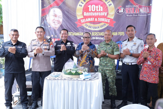 Sinergi Bersama Media, Lapas Mojokerto Hadiri HUT Satu Dekade Sekilas Media (Foto:HumasLapasMoker)