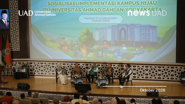 Sosialisasi Implementasi Kampus Hijau oleh KLHBPLH Republik Indonesia di Universitas Ahmad Dahlan (UAD) (Foto. Humas UAD)