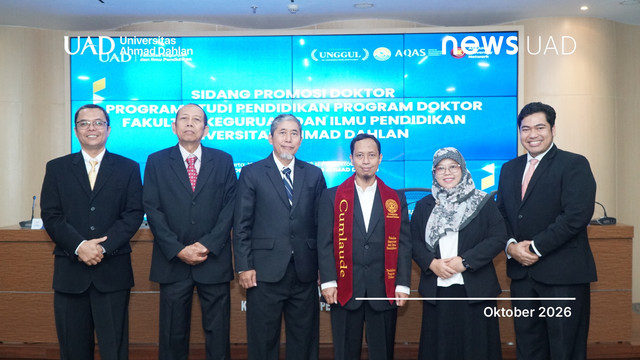 Sidang Promosi Doktor mahasiswa angkatan pertama Prodi Pendidikan Program Doktor Fakultas Keguruan dan Ilmu Pendidikan Universitas Ahmad Dahlan (UAD) (Foto. Humas UAD)