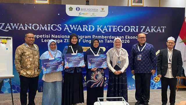 Jajaran Peraih Juara dalam kompetisi Program Pemberdayaan Ekonomi Lembaga ZISWAF Unggulan 2026 (Sumber: DT Peduli)