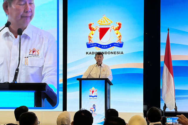 Ketua Dewan Penasihat Kadin Indonesia Hashim Djojohadikusumo dalam Rapimnas Kadin 2026 di Hotel Borobudur, Jakarta, Kamis (29/10/2026). Foto: Najma Ramadhanya/kumparan