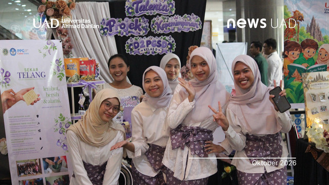 Projek kepemimpinan pada gelar karya mahasiswa Pendidikan Profesi Guru (PPG) Universitas Ahmad Dahlan (UAD) (Foto. PPG UAD)