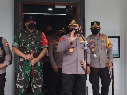 Kapolri Jenderal Listyo Sigit Prabowo saat berada di Nusa Dua, Bali - KAD