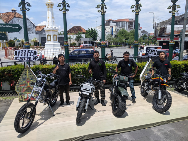 Hasil modifikasi Yamaha XSR155 karya rumah modifikasi asal Jogjakarta dan Jawa Tengah. Foto: Sena Pratama/kumparan