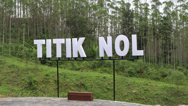 Tampilan titik nol IKN. Foto: Agaton Kenshanahan/kumparan