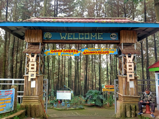 Pintu Masuk Wana Wisata Bukit Pinus - Dokumen Pribadi