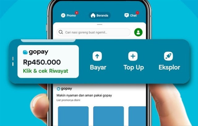 Ilustrasi cara top up Gopay. Foto: Dokumentasi Gojek