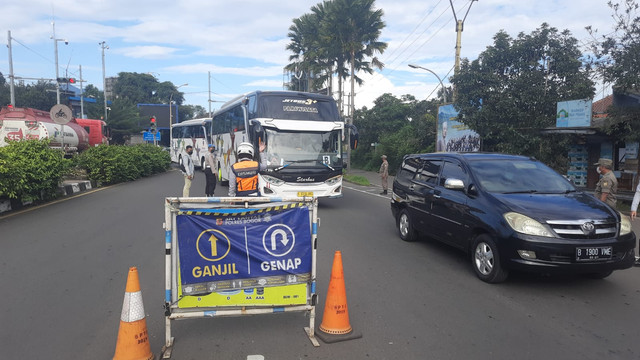 Suasana di kawasan Puncak pada Sabtu (26/2/2022) pagi. Foto: Dok. Istimewa