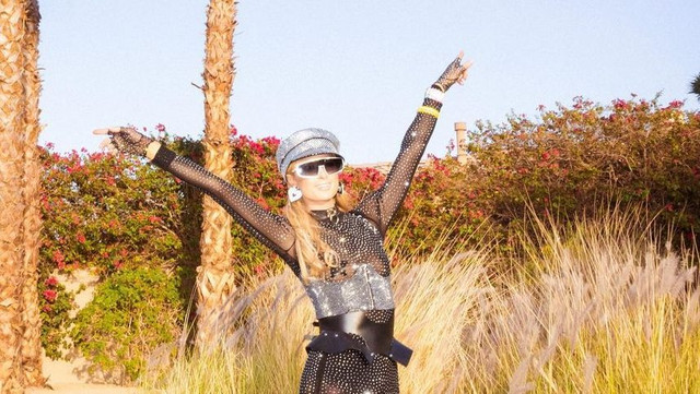 Paris Hilton di Coachella. Foto: Instagram/@parishilton
