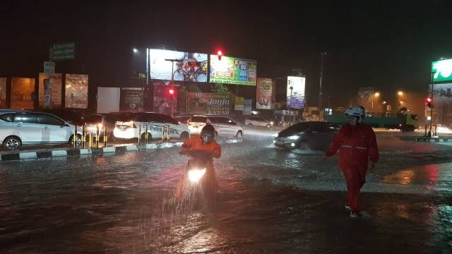 Ilustrasi banjir akibat hujan deras. Foto: Tugu Jogja