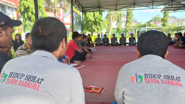 Kemenkumham Sulteng membentuk warga binaan jadi agen penyembuhan napi narkoba. Foto: Istimewa