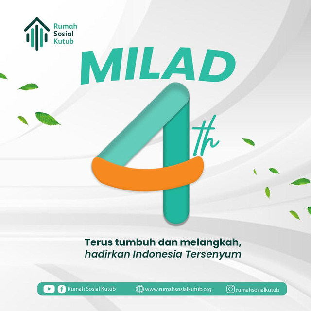 Milad Ke-4, Rumah Sosial Kutub Bertekad Hadirkan Indonesia Tersenyum. Foto: Dok. Rumah Sosial Kutub.
