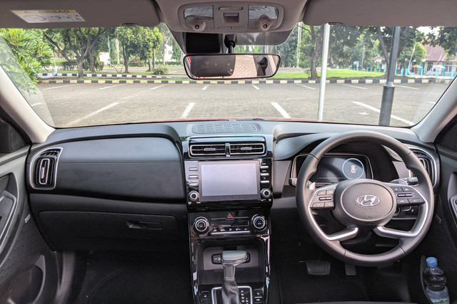Interior kabin Hyundai Creta. Foto: Sena Pratama/kumparan