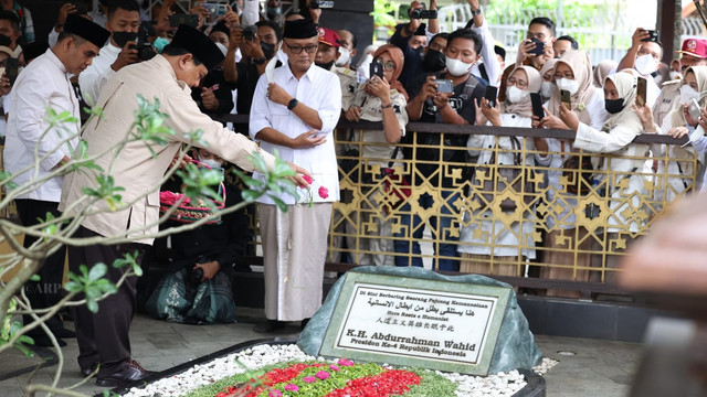 Prabowo di Ponpes Tebuireng, Jatim. Foto: Dok. Partai Gerindra