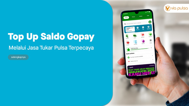 Isi Saldo GoPay Sekarang Bisa Pakai Pulsa. Dok. Viapulsa