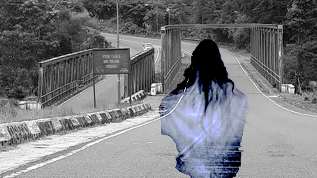 Ilustrasi Hantu Penunggu Jembatan, dok: Pribadi