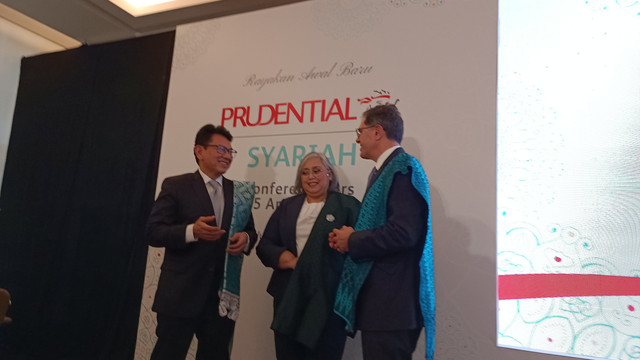 Konferensi Pers Peluncuran Prudential Syariah di Hotel The Westin, Jakarta, Selasa (5/4/2022). Foto: Ghinaa Rahmatika/kumparan