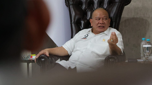 La Nyalla bertemu Apdesi Arifin Abdul Majd. Foto: DPD 