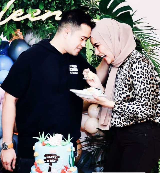 Olla Ramlan dan Aufar Hutapea. Foto: Instagram/@aufar.hutapea