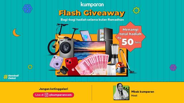 Flash Giveaway Ramadhan. Foto: kumparan