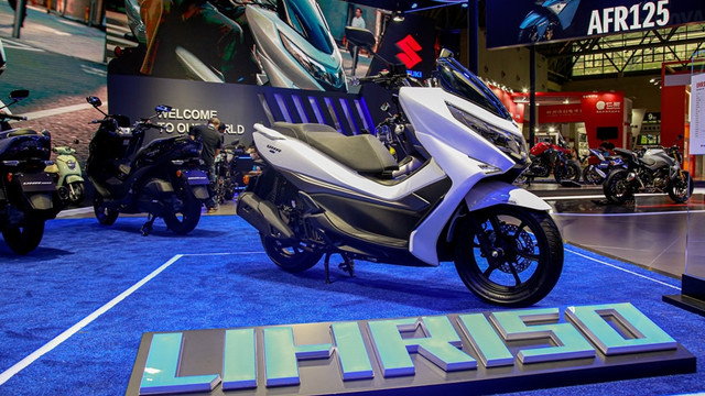 Haojue UHR150 motor matik yang rumornya menjadi basis Suzuki Burgman 150 generasi baru. Foto: Haojue.com