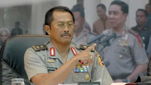 Mantan Wakil Kapolri (Wakapolri) periode 2011-2013, Komisaris Jenderal Polisi (Purn) Nanan Soekarna. Foto: ANTARA FOTO/Fanny Octavianus