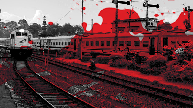 Ilustrasi Kereta Api Horor, dok: Pribadi
