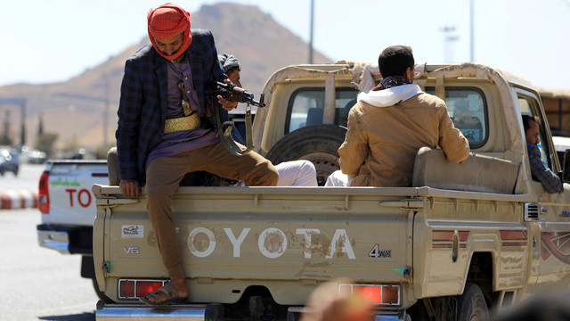 Pemberontak Houthi di Yaman. Foto: Mohammed Huwais/AFP