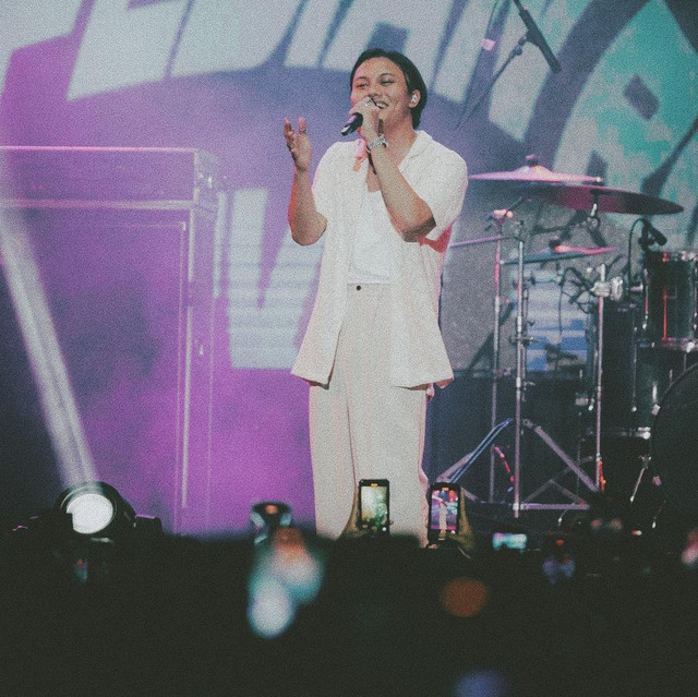 Rizky Febian dan Mahalini satu panggung di Ramadhan Jazz. Foto: Instagram/@rizkyfbian