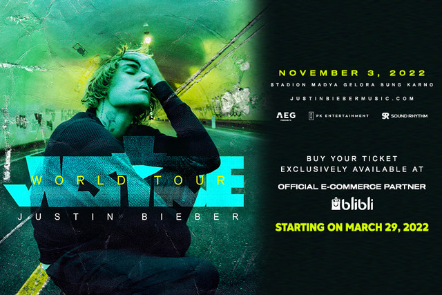 Tiket Konser Justin Bieber Justice World Tour 2022 Jakarta tersedia di Blibli.